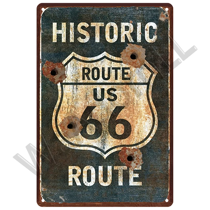 Auto Parts US Motorcycle Metal Sign Tin Sign Home Decor Plaque Home Decoration For Garage Bar Cafe Club Pubs Man Cave Oil Gas