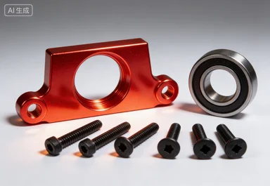 

CNC precision machining all metal brake bearing support for ROFUN KM HPI BAJA 5B 5T 5SC