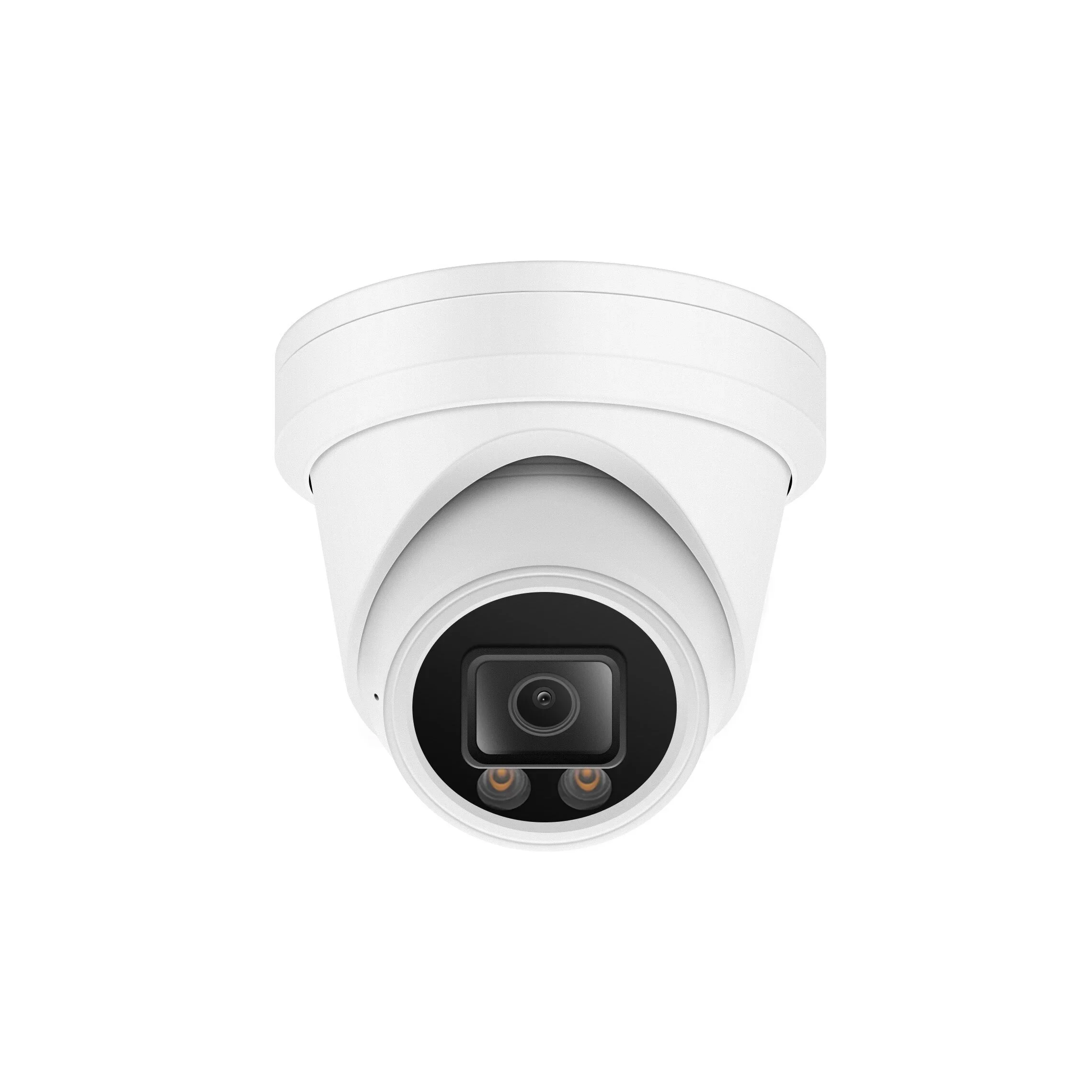 

2026 Amazing Color Night Vision 2.8mm F1.0 True Starlight Lens 4MP ColorVu Turret POE IP Camera,with Built in Microphone