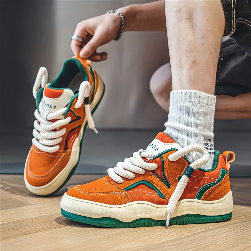 Zapatos de Skateboard de diseñador para hombre, zapatillas de Hip hop, informales, Harajuku, vulcanizados, originales