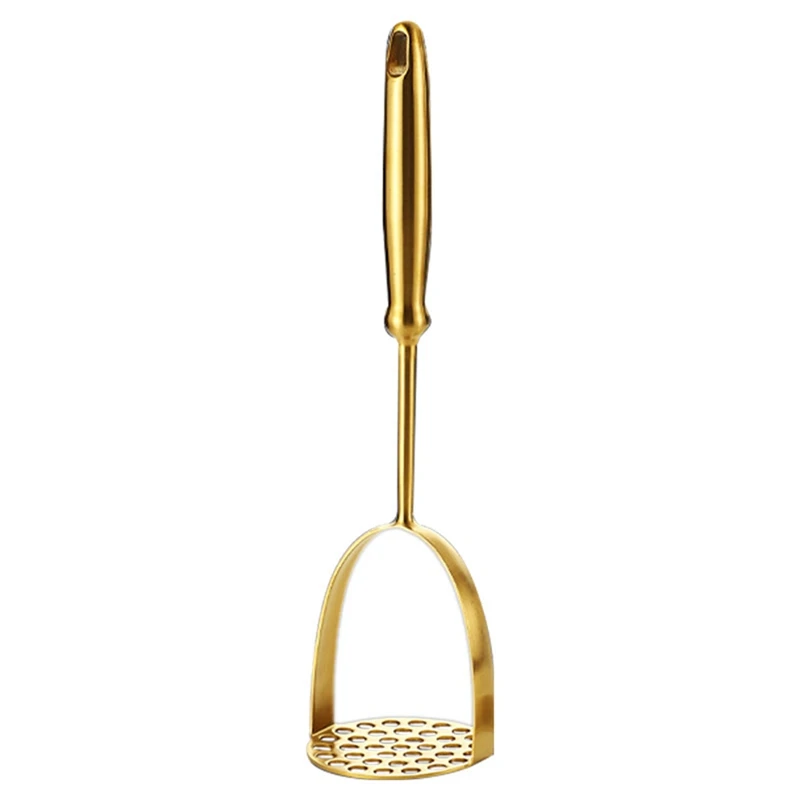 BEAU-Stainless Steel Potato Masher Household Potato Press Manual Multifunctional Masher Masher