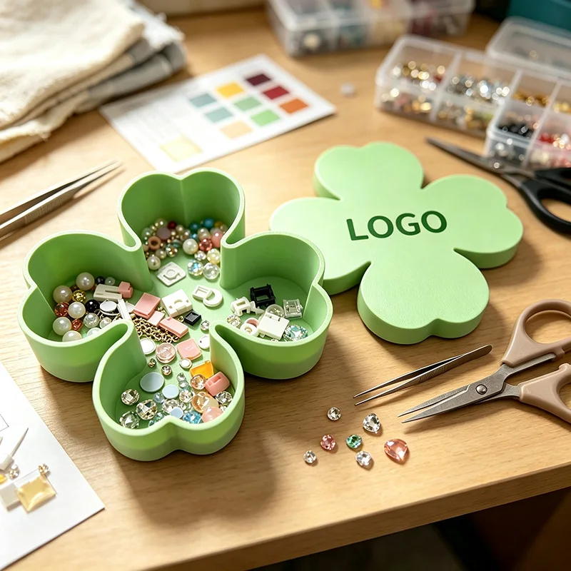 Four Leaf Clover Storage Box Decorative Organizer Customizable Wholesale For Jewelry Candy Desktop Home Decor