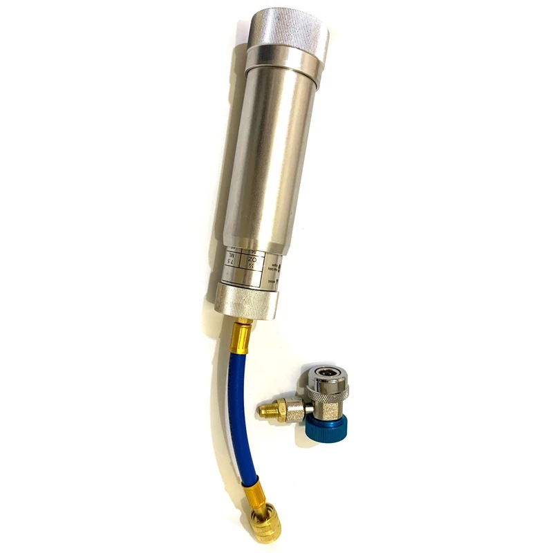 Oil / Dye Injector R12 R134A R410A Hand Turn Pump Oiler 1/4 Oz - 2 Oz ( 7.5Ml - 60Ml )