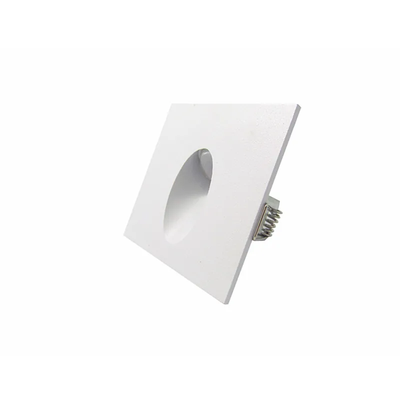 

1w 3w Recessed LED Stair Light Indoor White Corner Wall light Stair Step Stairway Hallway staircase Lamp AC85-265V