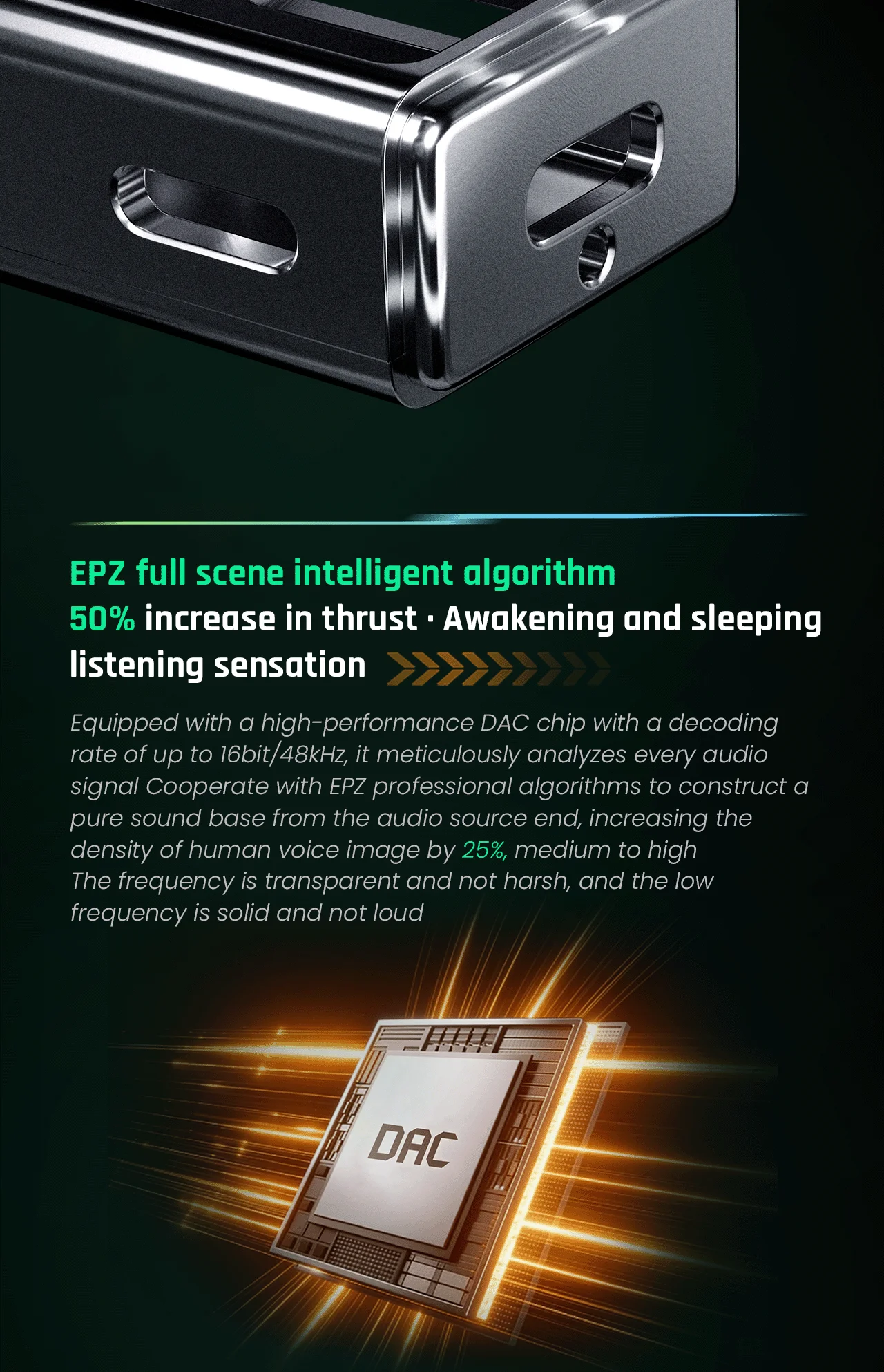 EPZ TS01 Gaming-Headset Externe Soundkarte mit Virtuellem 7.1 Surround Sound Tragbarer Audio-Decoder Kompatibel mit PC und PS4 – Detail 13
