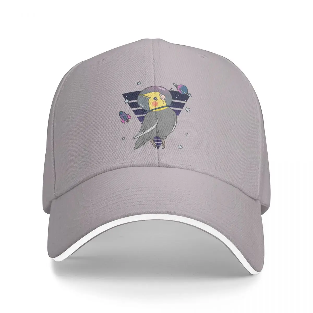 

Space Bird Astronaut Animal Parrots Cockatiel Doodle Men Baseball Caps Peaked Cap Sun Shade Windproof Hat