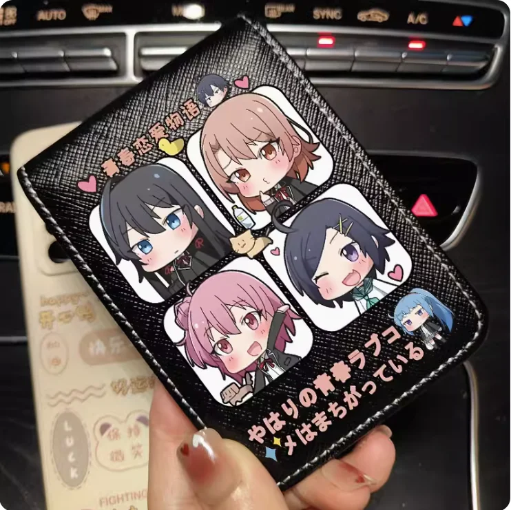 Anime Yukinoshita Yukino Yuigahama Yui Fashion Wallet PU Purse Card Cash Holder Bag Cosplay Gift B342