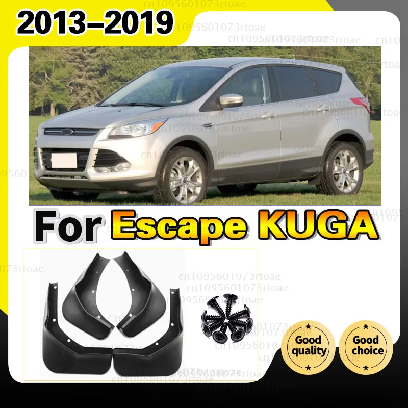 4pcs/Set Mudguards for Ford Escape KUGA EcoBoost 2013 2014 2015 2016 2017 2018 2019 Mud Flap Guard Car Refit Accessory