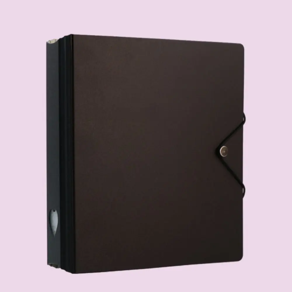 A5 Photocard Collecting Four-box Grid Candy Color Photocard Binder with Baffle Plate Kawaii Binder Photo Cards