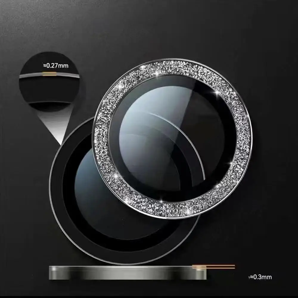 1 Set Phone Lens Film Suitable for Samsung Fold5 Glitter Lens Film Flip 5 Phone Camera Protection Film Fold 4 Lens Film
