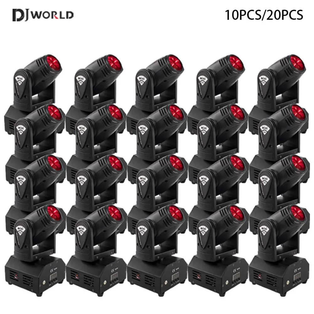

10/20PCS 10W Mini LED Spot Beam Moving Head Light RGBW 4In1 DMX512 Stage Light Effect For Live Show DJ Bar Nightclub Party
