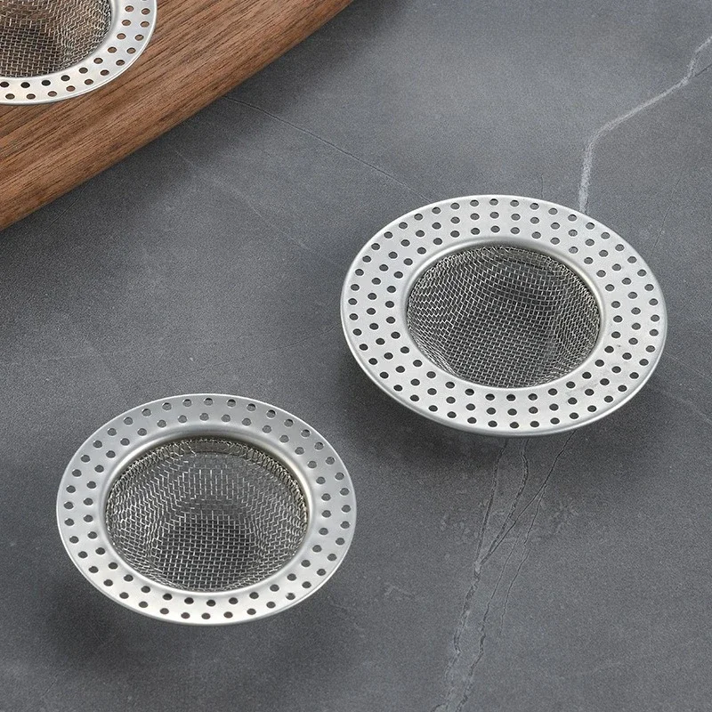 

Bathroom Floor Drain Cover Stainless Steel Anti-blocking Net Sink Mesh Strainer Kitchen Sink Filter Shower Hair Catcher Stopper