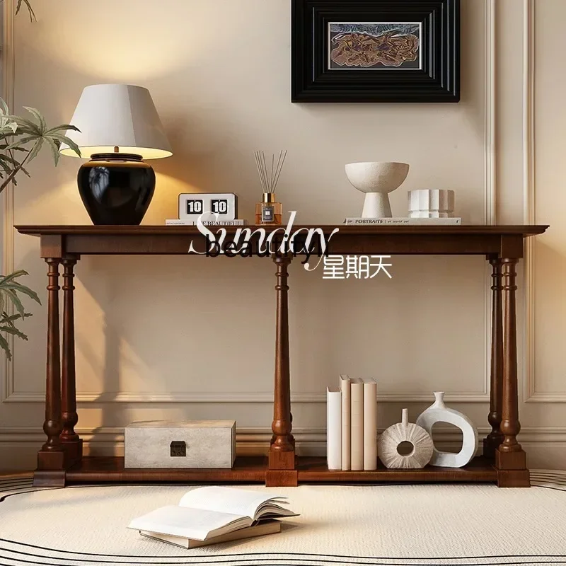 

S American retro entrance table against the wall storage table living room corridor entrance cabinet can be customized