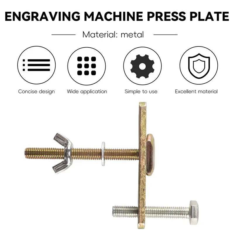 [NEWA64Z!】 4 In 1 80Mm CNC Engraving Machine Press Plate Clamp Platform Splint Accessories