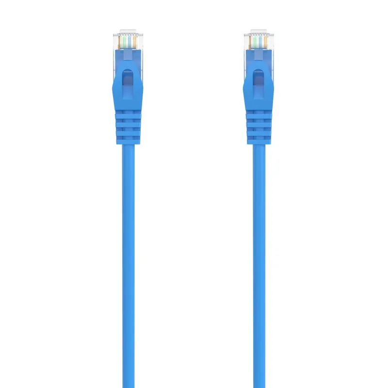 Aisens network Cable patch cord RJ45 LSZH CAT.6A 500 MHZ UTP AWG24 - 30CM - Color blue A145-0571 tintasycartuchos.com