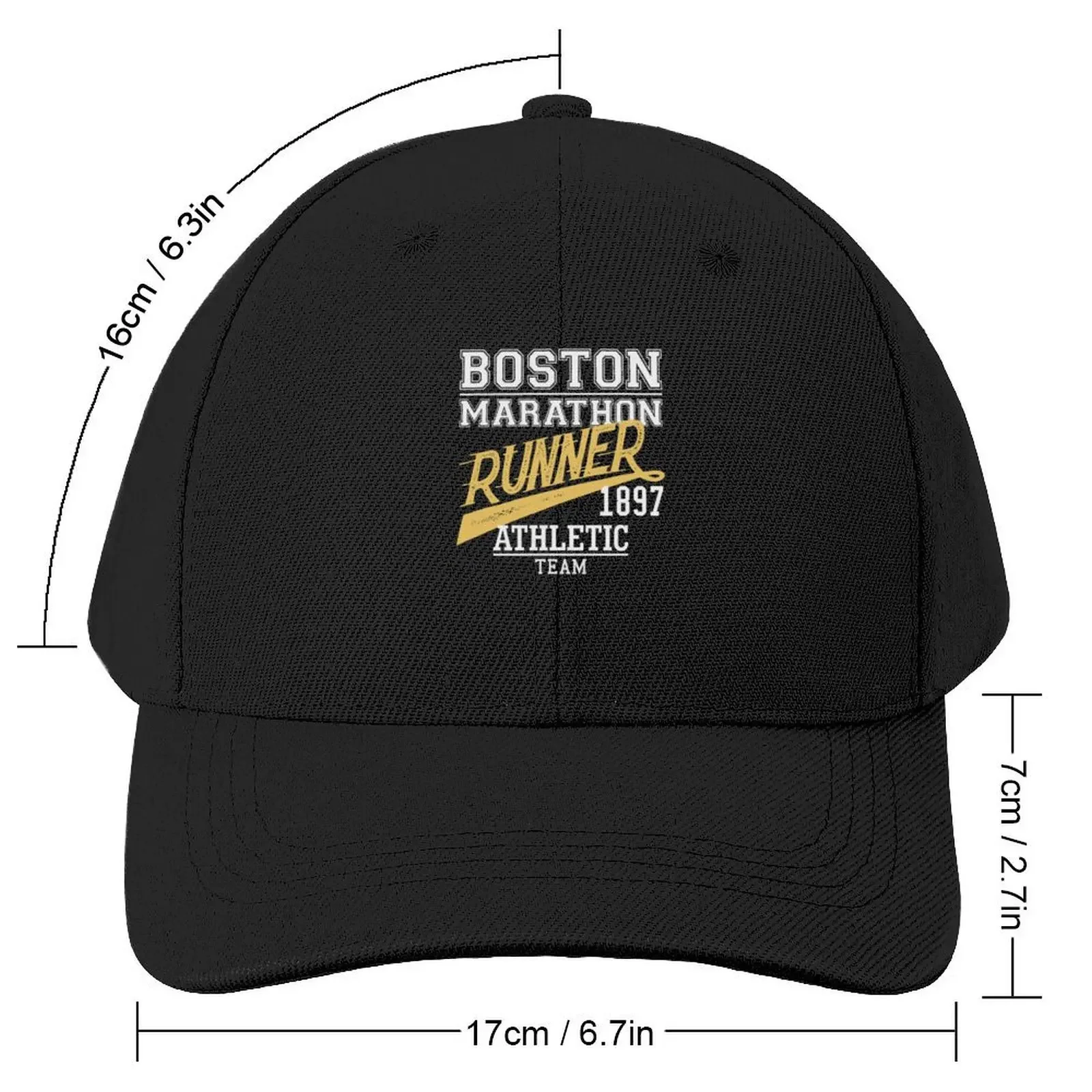 The Boston Marathon Runner Athletic Team 1897 Baseball Cap Anime Hat hard hat fashionable Sun Hats For Women Men's