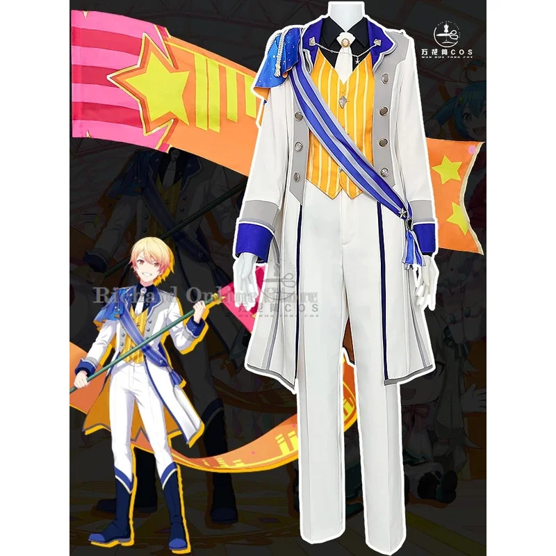 Tenma Tsukasa Cosplay Kostuum Pruik Spel Project Sekai Cosplay Wonderland Showtime Pak Heren Halloween Feest 2024 Nieuwe Kleren