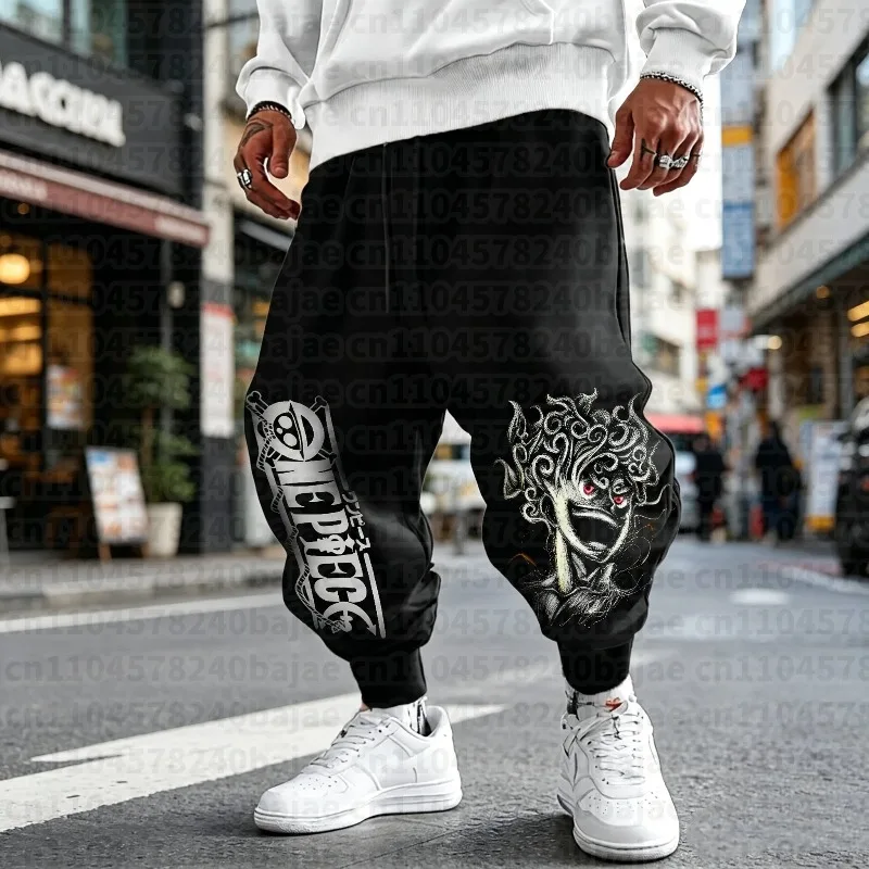 2026 Luffy Animation Bedruckte Hosen Amerikanische Sport-Herbstmode Herren- und Damenhosen
