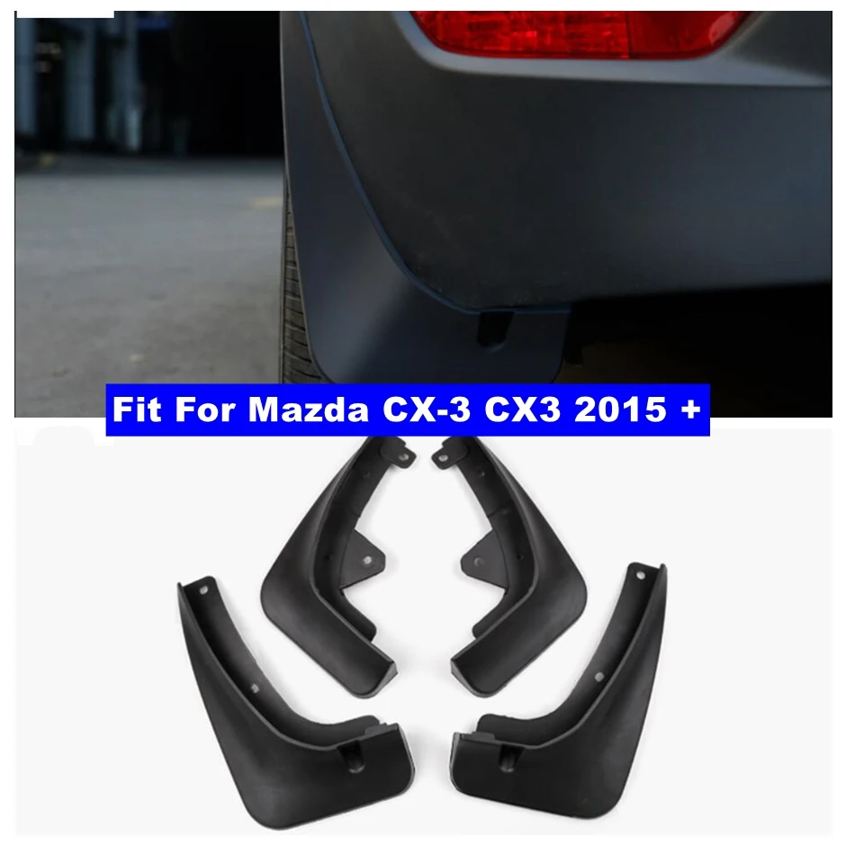 

Car Front / Rear Mudguards Mud Flap Flaps Splash Guards Fender Protective Exterior Protection Kit For Mazda CX-3 CX3 2015 - 2021