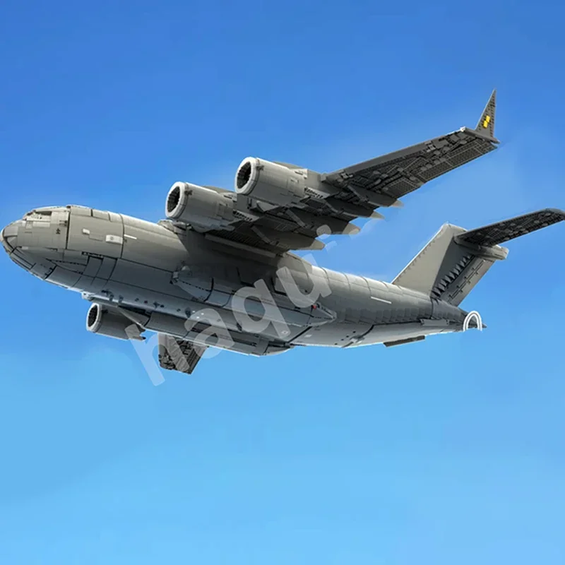 Military Aircraft Model MOC Building Bricks C-17 Globemaster III Modular Technology Gifts Holiday Assemble Children Toys Suit