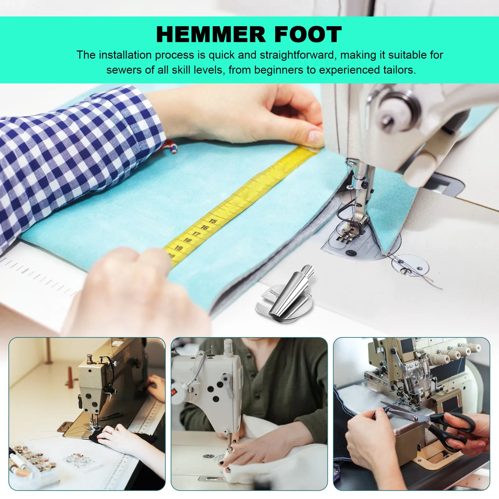 ชุดตีนผีเย็บริมผ้าแบบม้วน 6 ชิ - Rolled Hem Foot บทวิจารณ์และราคา