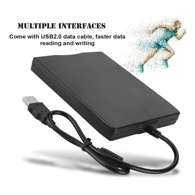 3.5In ไดรฟ์อ่านแผ่นฟล็อปปี้ดิสก์แบบพกพา USB 1.44 MB FDD Diskette Drive สำหรับ Windows 7 8 2000 XP VISTA PC แล็ปท็อป