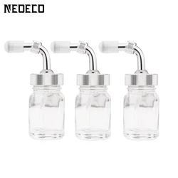 1pcs 3pcs Glass Bottle Jar With Rubber Cap for NCT-170 Airbrush Kit Replacement Pot