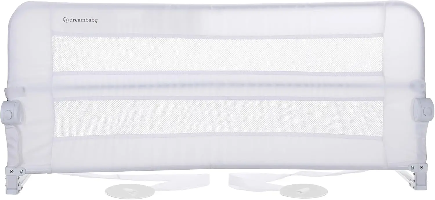 

Bed Rail Guard - Toddlers Bed Rails - With Safety Anchors - Fits Up To Queen Size Mattr - Measures 43.25"" Wide & 19.5"" Tall