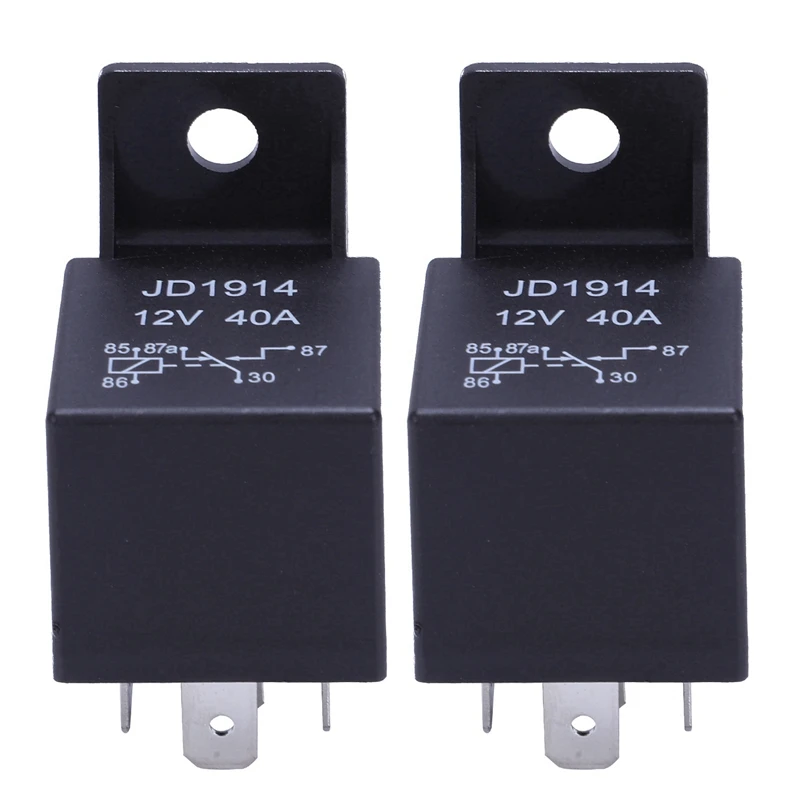 

2X 12V Volt 40A AMP 5 Pin Changeover Relay Automotive Car Motorcycle Boat Bike