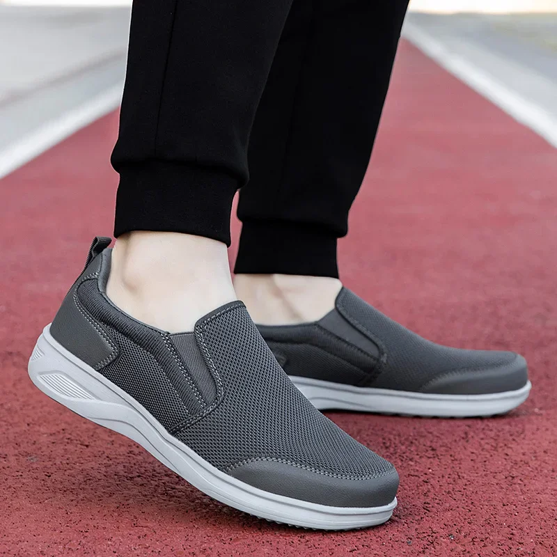 Zapatos informales ligeros para hombre, Zapatillas de malla transpirable, mocasines de lujo para caminar, náuticos, Primavera, novedad