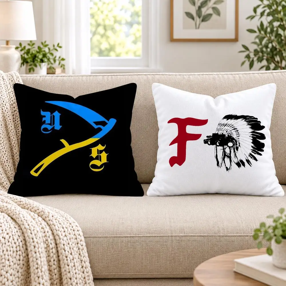 Forward O-Observations Group Cushion Cover Short Plush Double-Sided Printing Sofa Bedroom Pillow Case Aesthetic Home Decor