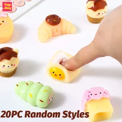 20PC Mochi Toys Blind Box Kawaii Squeeze Bread Foodie Soft Glue Favors Stress Relief Antistress Kids fidget Toy Birthday Gifts