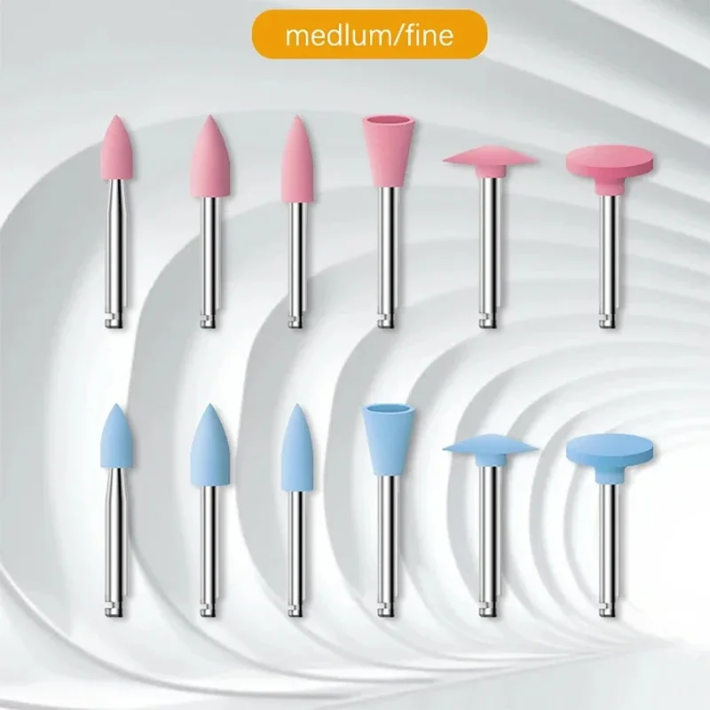 10pc SR Dental Polishing Set: Optimal Silicone Tools for Coarse/Fine Finish Finishing & Polishing Teeth, Composites, Porcelain