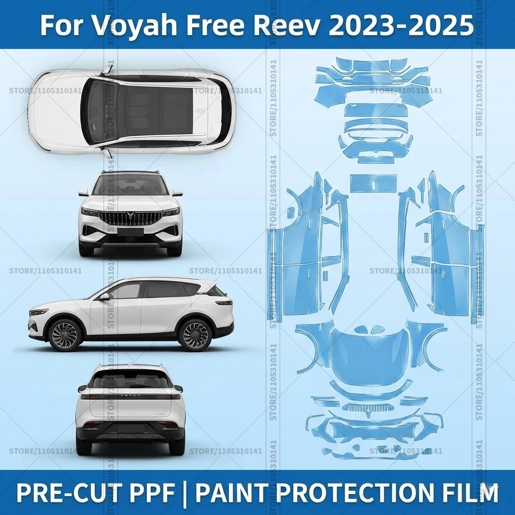

For Voyah Free Reev 2023-2025 Pre-Cut Paint Protection Film PPF Transparent Car Film Professional Automotive PPF Full Vehicle