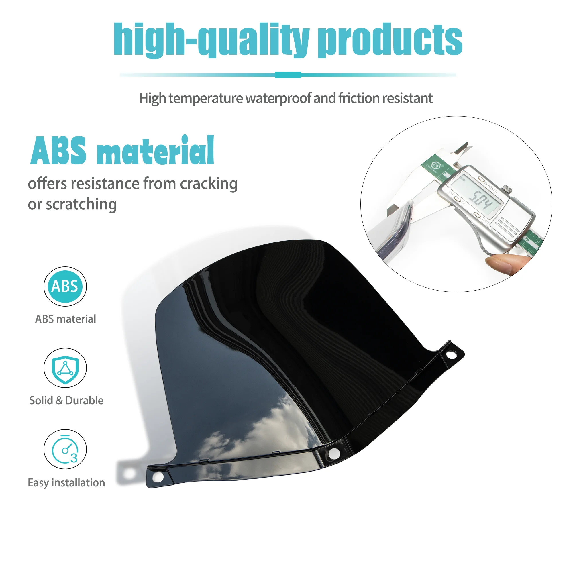 Windscreen For Piaggio Beverly 200 Motorcycle Accessories Windshield Front Glass Screen Fairing Protector Wind Deflectors Visor