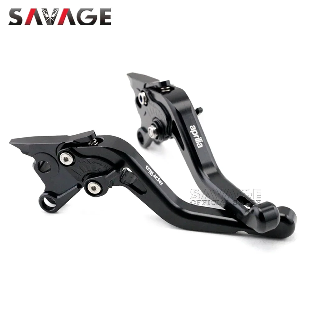 Short Brake Clutch Levers For Aprilia RSV 1000 Tuono/MILLE/R SL1000 Falco Caponord Dorsoduro 1200 Motorcycle Adjustable CNC