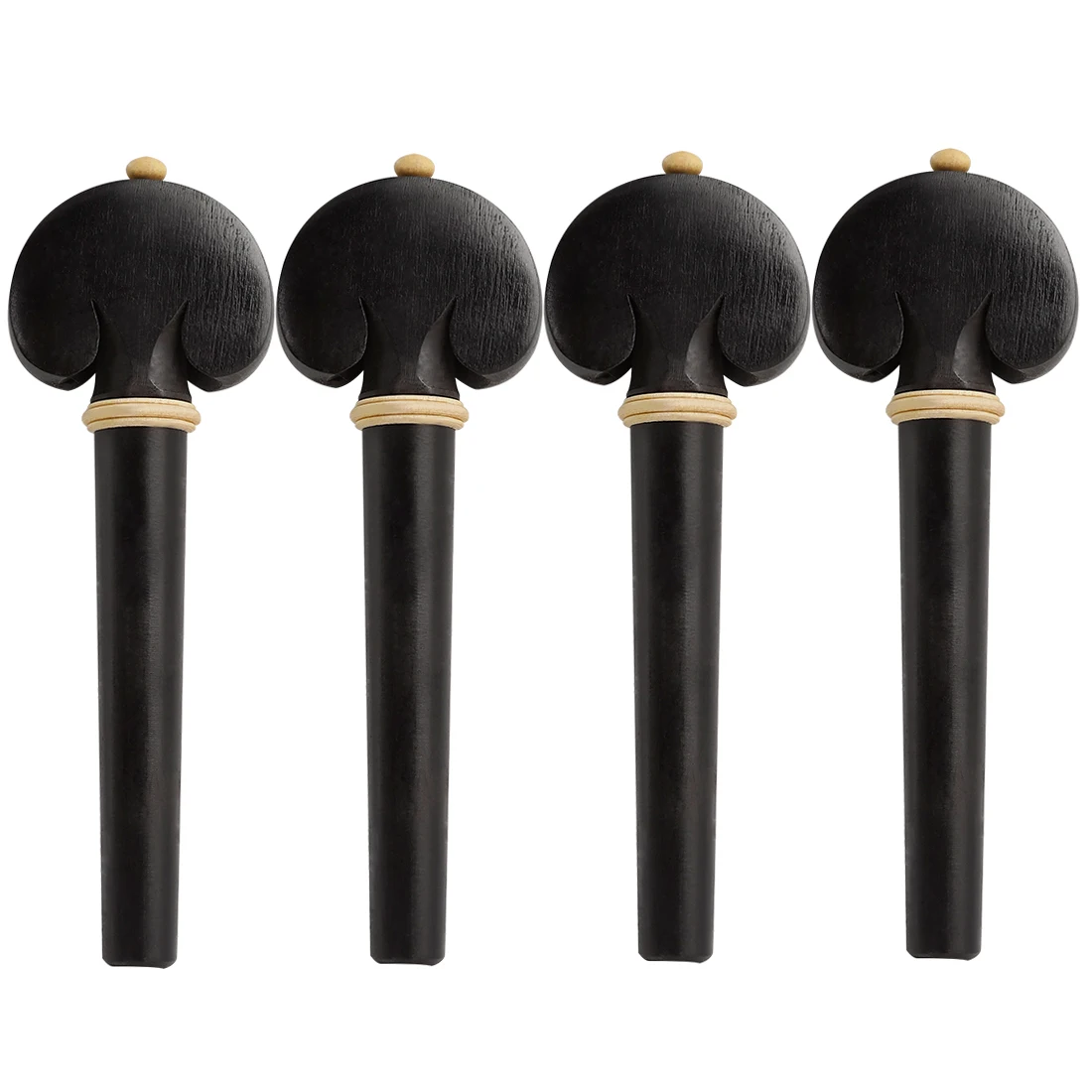 Cello Tuning Pegs 4 Pcs/Set Universal High Grade Ebony Professional Durable Cello Instrument Replacement Parts & Accessory