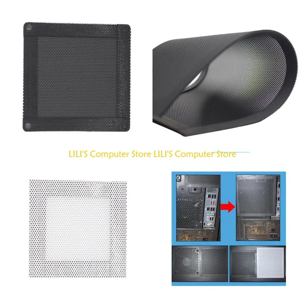 A52B PC مروحة الإطار الغبار شبكة برودة مرشحات الغبار غطاء PVC 50/12/14/9/8/7/6/5/4 سنتيمتر #1
