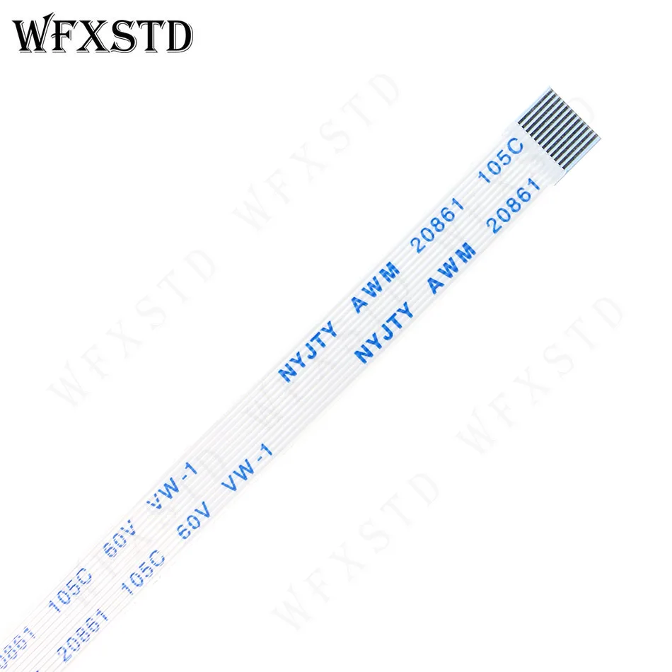 100mm 6.5mm 12Pins Type A New Flex cable AWM 20861 105C 60V VW-1 Same side copper Contact