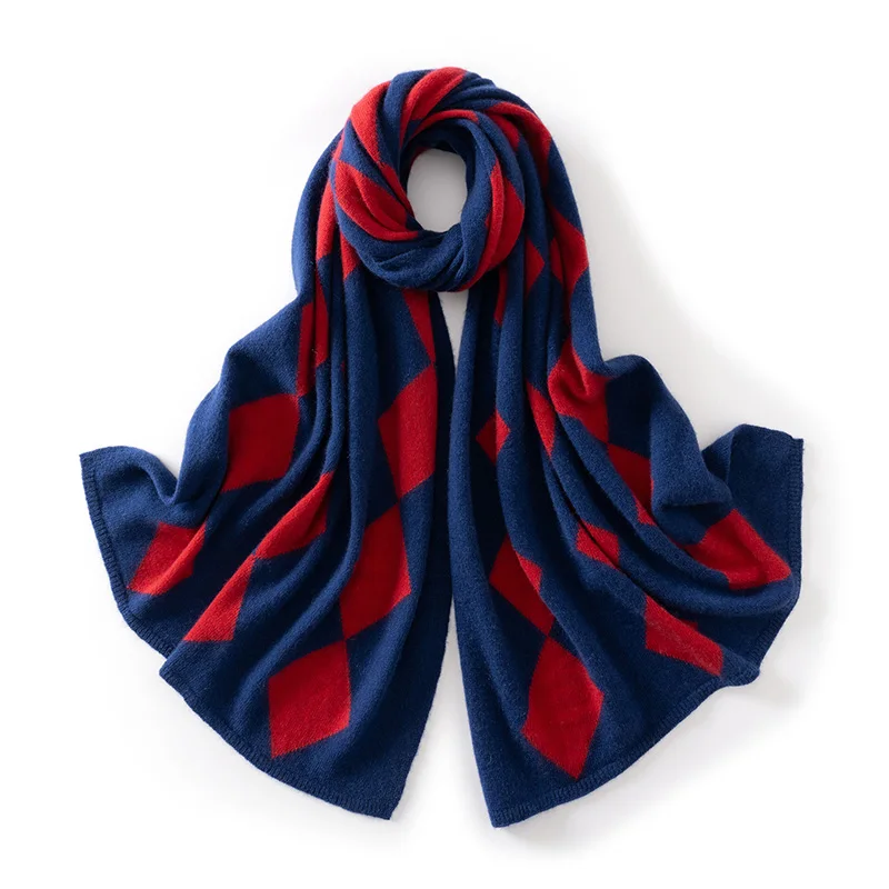 

KOIJINSKY New Cashmere 175*60 Women in spring, autumn and winter, soft warm needle knitted scarf
