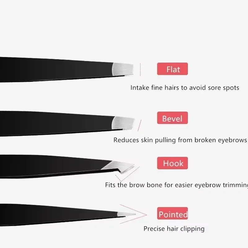 1 قطعة ملاقط الحاجب المهنية أدوات ماكياج الحاجب قرصة كماشة الملقط لملحقات الحواجب الجمال مشبك شعر مزيل