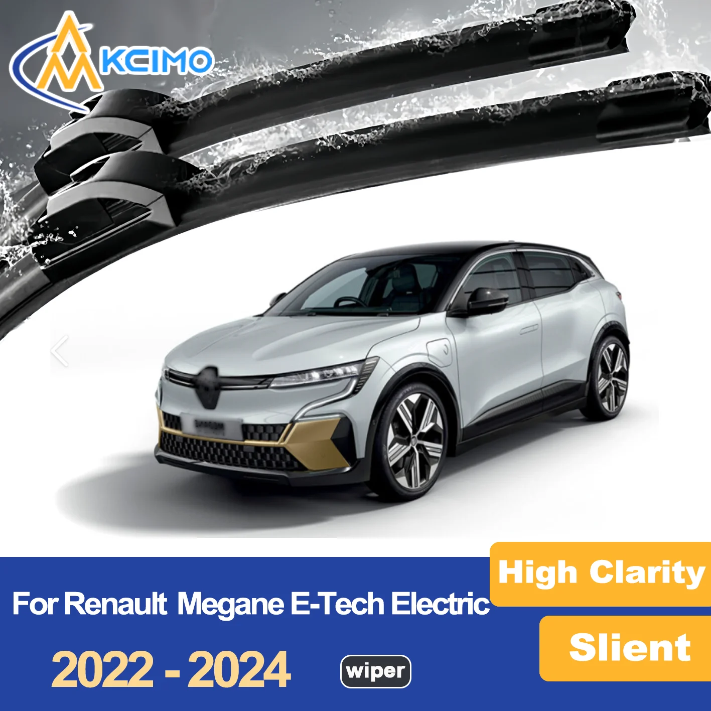 

Premium Wiper Blades for Renault Megane E-Tech BCB 2022-2024 Streak Free Durable Clear Visibility