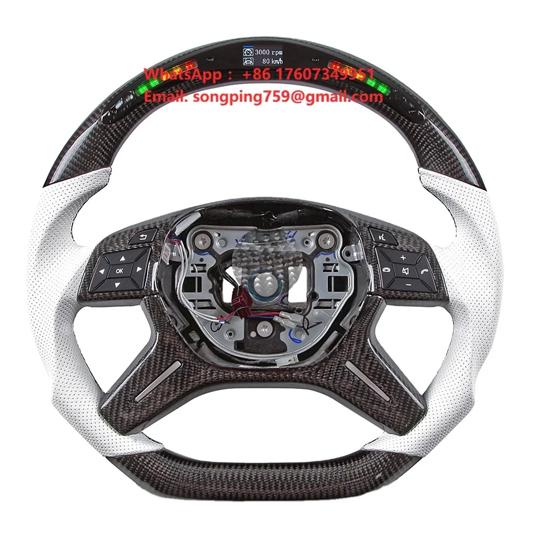 Custom Steering Wheel for Mercedes Benz W205/C43 GLA45 GLC43 AMG/CLA-Class C117/X156/C218/W213/X253 C253/W166/W222/SLC R172/R231