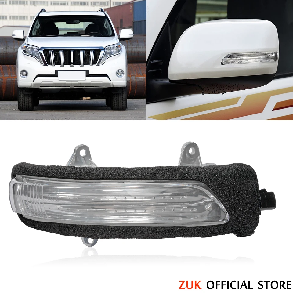 ZUK Outer Rearview Side Mirror LED Turn Signal Flasher Light Lamp For TOYOTA LAND CRUISER 2012-2018 LAND CRUISER PRADO 2009-2018
