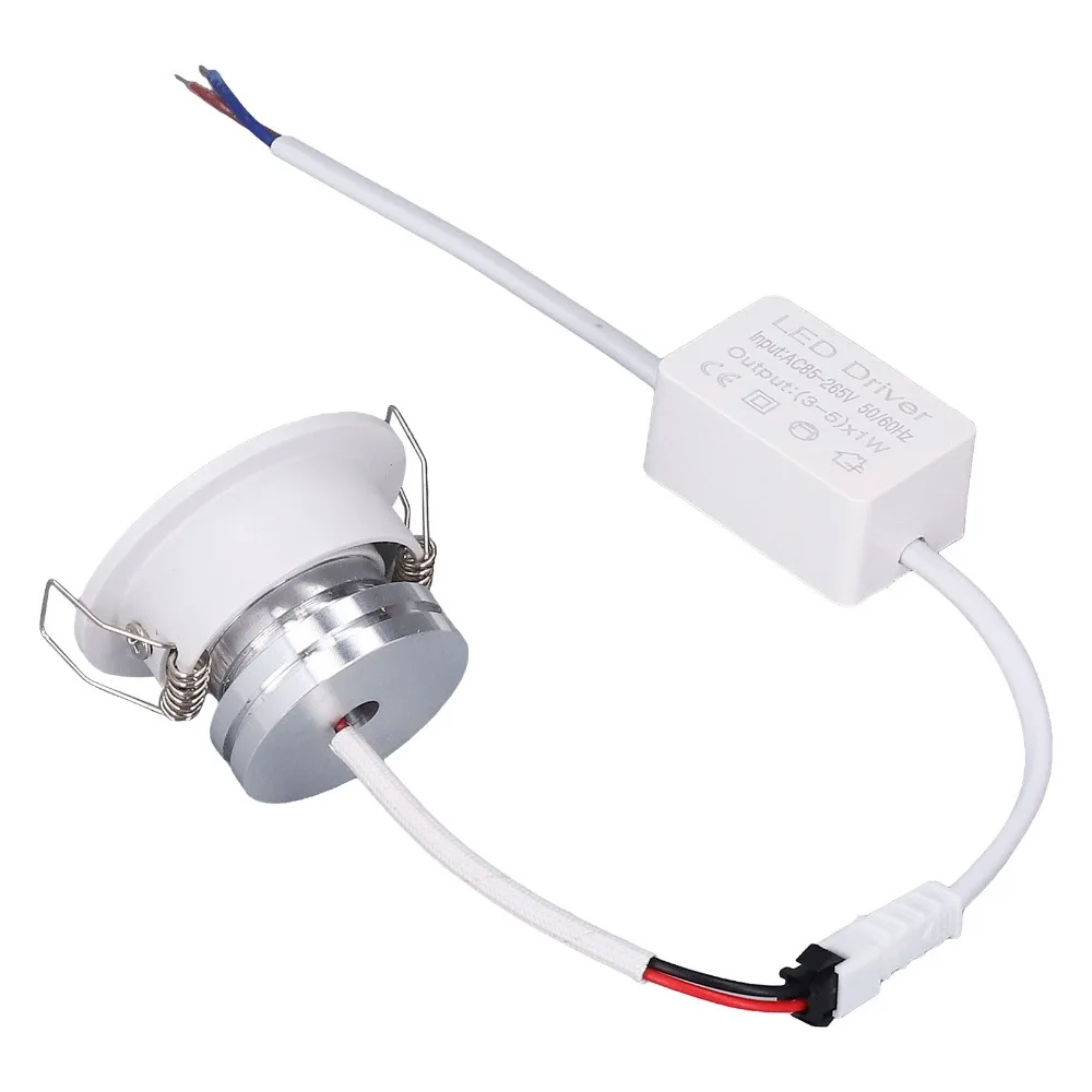 Easy Installation White Finish LED Recessed Light 5W AC 85-265V Recessed Light Mini Aluminium Recessed Spotlight Retail Stores