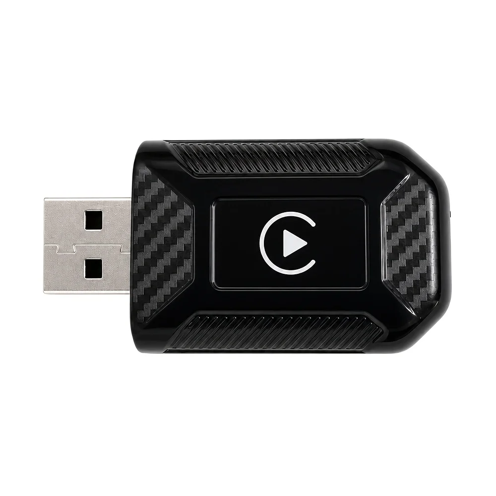 Wired to Wireless CarPlay Android Auto Adapter Plug and Play USB Dongle for Cars with Factory Wired CarPlay iOS Android