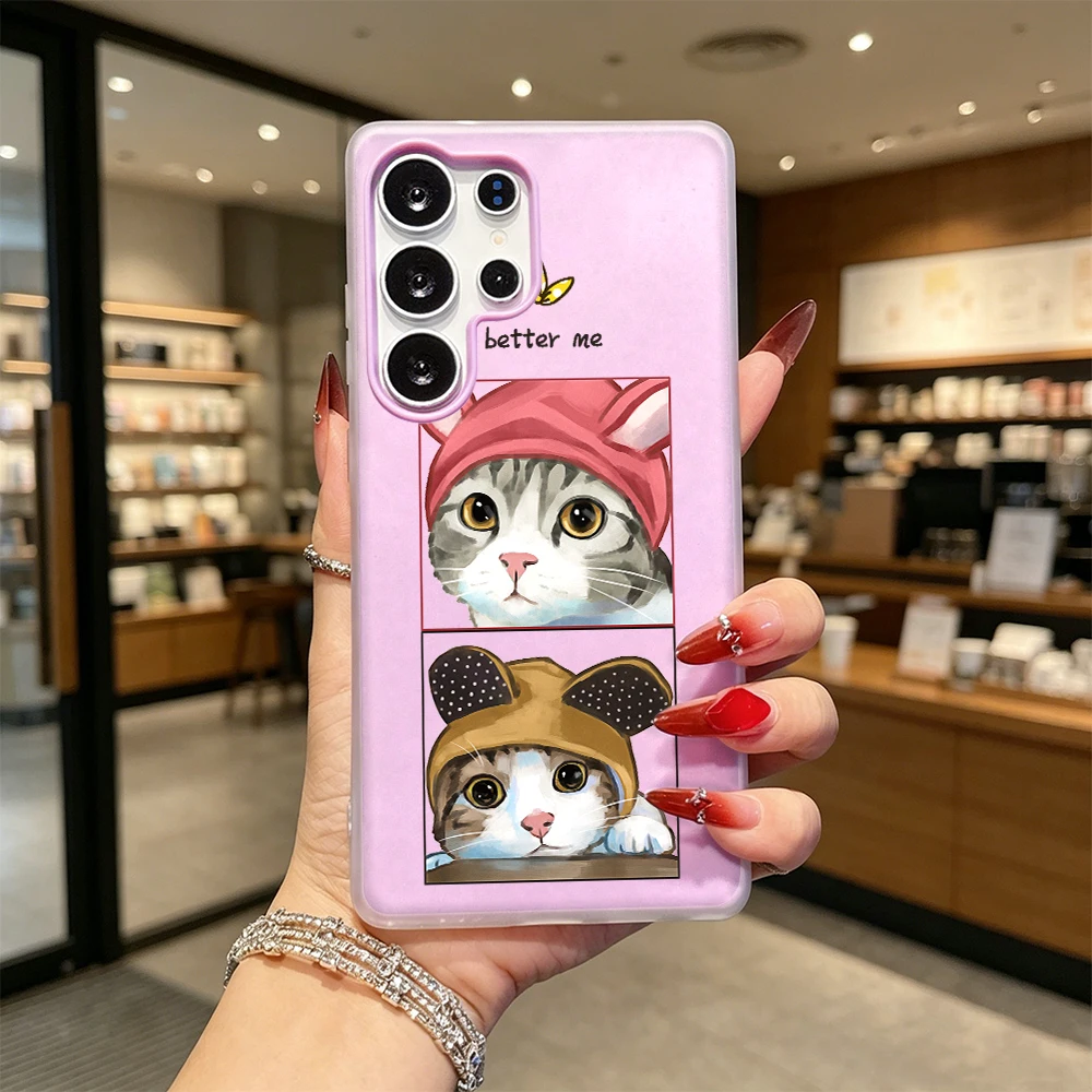 Cats Better Me Jelly Soft Phone Case For Samsung Galaxy S26 S25 S24 S23 S22 S21 S20 Ultra Plus Shockproof Cover