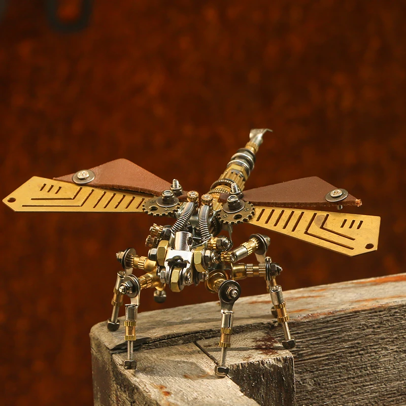 Insect series, 3D metal assembly, flying ants, fireflies, wasps, dragonflies, models, artistic ornaments, creativity