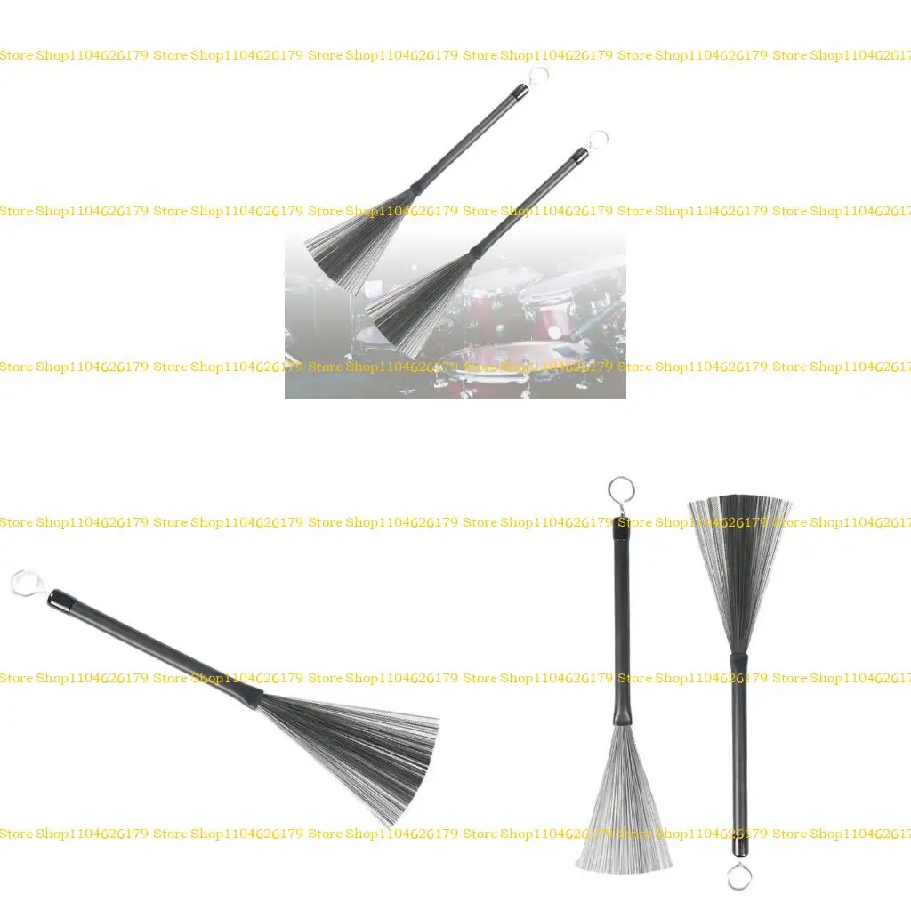 

A1A2 1Pair Drum Brushes Retractable Wire Brushes Replacement Drum Brush