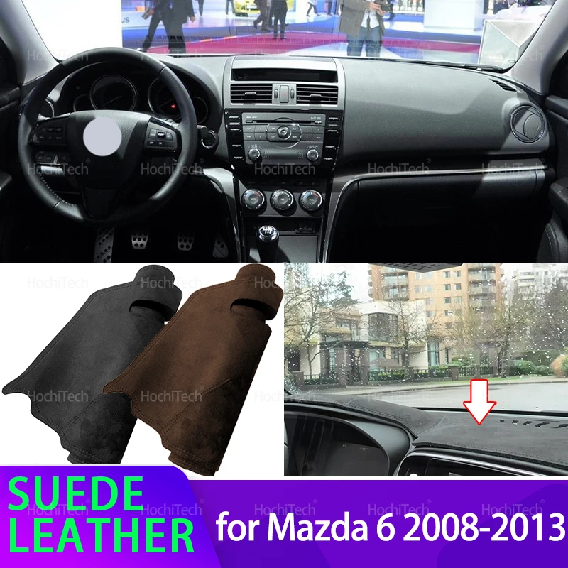 

Car Dashmat Dashboard Cover Suede Leather Dash Mat Pad Sunshade for Mazda 6 GH Atenza 2008-2013 2009 2010 2011 2012 Wagon